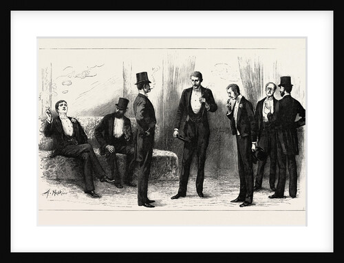 A Peep Into the Smoking Room at the Theatre by Anonymous