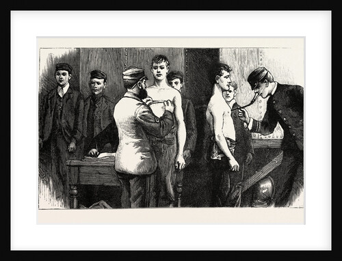 Stokers for the British Navy, Candidates Passing the Doctor by Anonymous