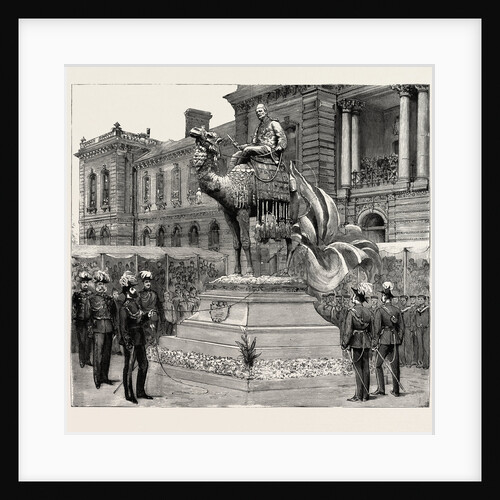 Statue of General Gordon, Brompton Barracks, Chatham, the Prince of Wales Unveiling the Statue by Anonymous