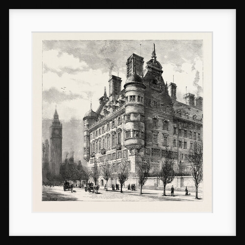 The New Police Offices on the Victoria Embankment, London by Anonymous