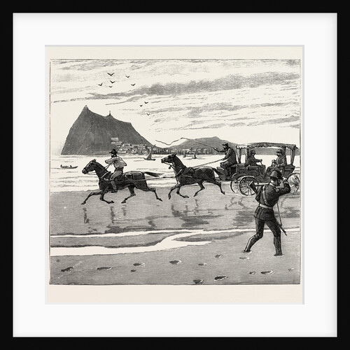 The Navy Cup at Gibraltar, Returning Home Across the Sands in the Orthodox Manner by Anonymous