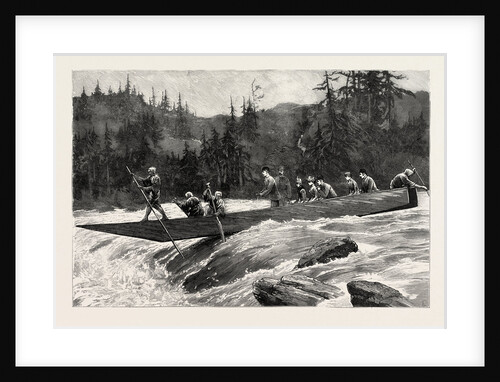 With the Duke and Duchess of Connaught in Japan, the Duke and Duchess and Their Suite Shooting the Katsura Rapids by Anonymous