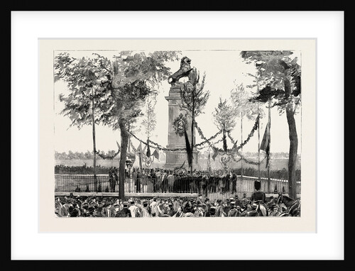 The Anniversary of the Battle of Waterloo, the Statue at Quatre Bras, Belgium by Anonymous
