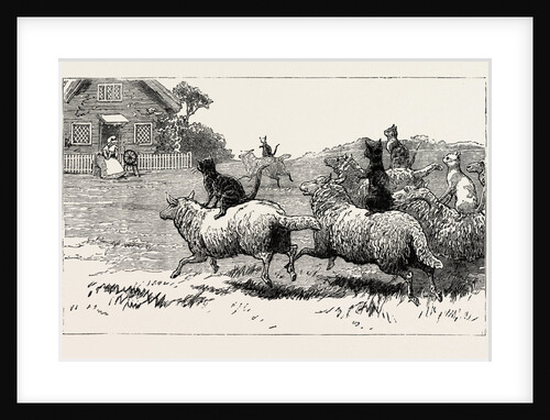 The Farmer Soon Heard Where His Sheep Went Astray, and Arrived at Dame's Door, with His Faithful Dog Tray. He Knocked with His Crook, and, the Stranger to See Out of Window Did Look Dame Wiggins of Lee by Anonymous