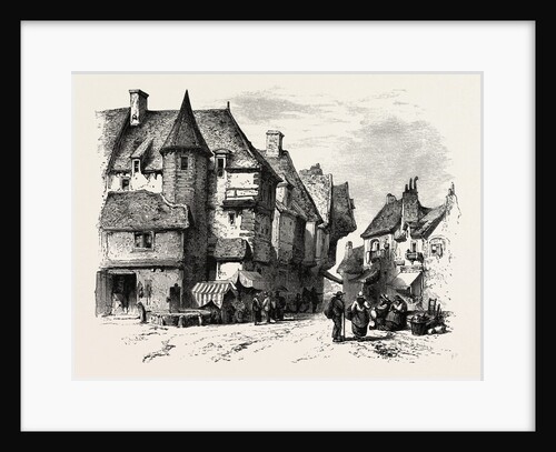 Old Houses at Dol or Dol-De-Bretagne, Normandy and Brittany, France by Anonymous