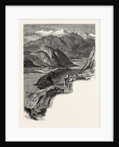 The Alps from Monte Generoso, the Italian Lakes, Italy by Anonymous
