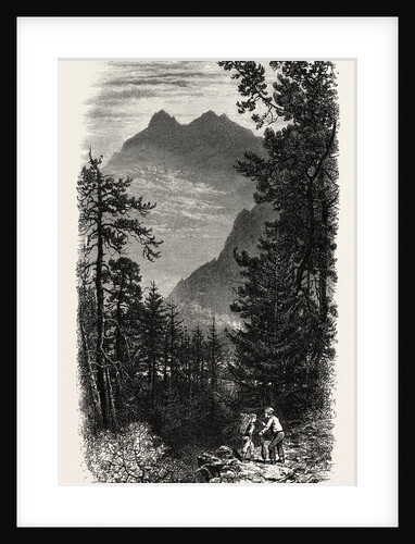 The North Side of the Gemmi, the Passes of the Alps by Anonymous