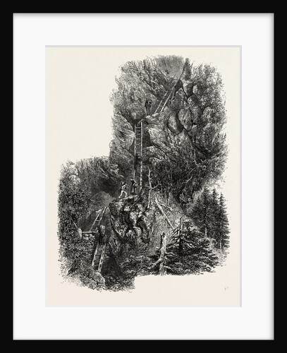 The Ladders of Leuki, Gemmi Pass, Switzerland, the Passes of the Alps by Anonymous