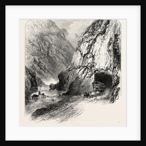 Tunnel on the St. Gothard Road, Near Andermatt, Switzerland, the Passes of the Alps by Anonymous