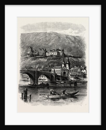 Heidelberg, from the River, the Rhine, Germany by Anonymous