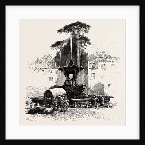 Fountain of Neptune, Rome and Its Environs, Italy by Anonymous