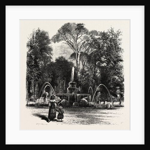 Fountain in the Borghese Gardens, Rome and Its Environs, Italy by Anonymous