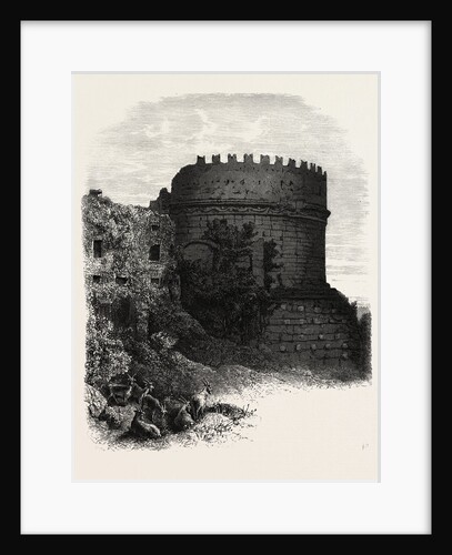Tomb of Cecilia Metella, on the Appian Way, Rome and Its Environs, Italy by Anonymous