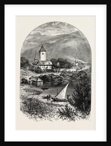 Spiez, on the Lake of Thun, Bernese Oberland, Berner Oberland, Switzerland by Anonymous