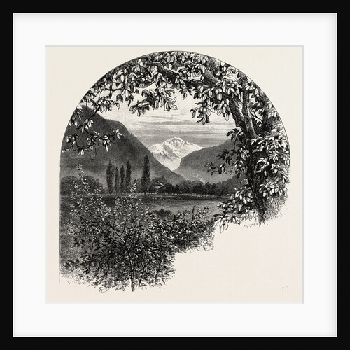 The Jungfrau, from Interlaken, Bernese Oberland, Berner Oberland, Switzerland by Anonymous