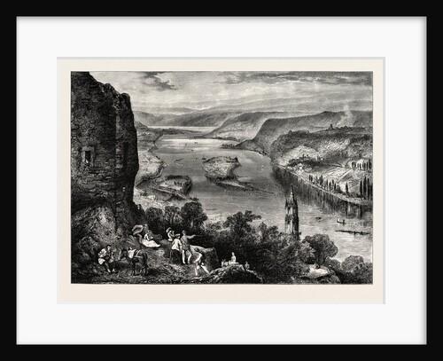 View from the Drachenfels, Dragon's Rock, Siebengebirge, Germany by Anonymous
