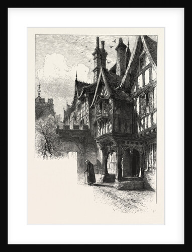 Entrance to the Porch of Leicester Hospital, Warwick by Anonymous