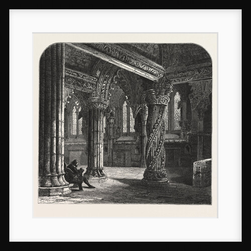 The Apprentice Pillar in Roslin Chapel, Edinburgh and the South Lowlands, Scotland, Great Britain by Anonymous