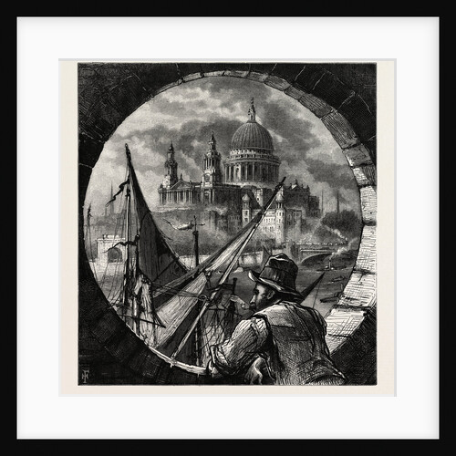 St. Paul's, from the Shot Tower, Scenery of the Thames by Anonymous
