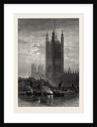 The Victoria Tower, from Lambeth, Scenery of the Thames by Anonymous