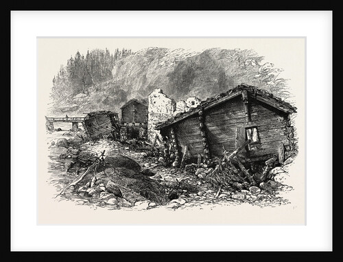 Chalets in Ruins, Switzerland by Anonymous
