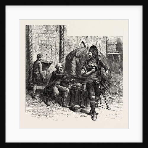 A Bashi-Bazouk and a Bread-Seller, Constantinople, Istanbul, Turkey by Anonymous