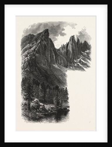 The Karer See and Caressa Alp, Karersee, Lago Di Carezza, Dolomites, South Tyrol, Italy by Anonymous