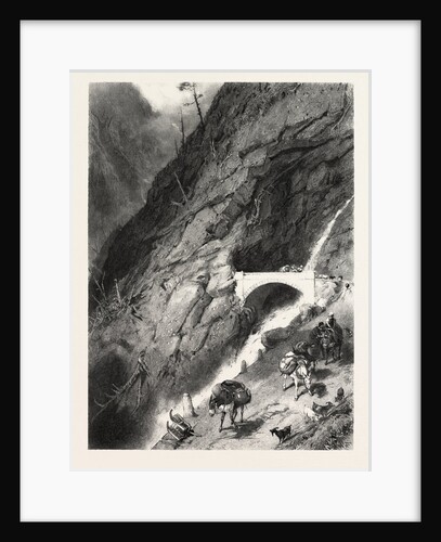 Bridge of Gondo, Switzerland by Anonymous