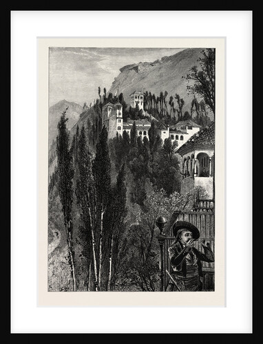 The Generaliffe, from the Walls of the Alhambra, Ganada, Spain by Anonymous