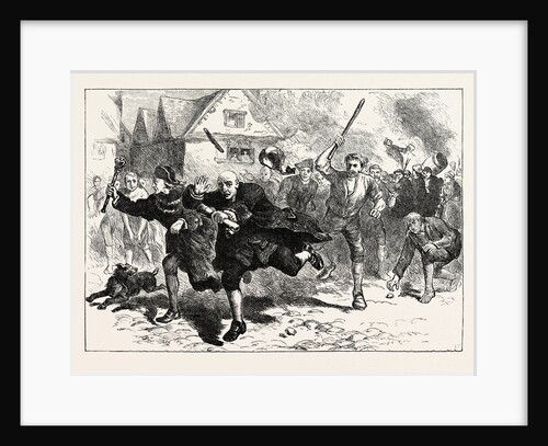 Flight of Hutchinson Before the Rioters by Anonymous