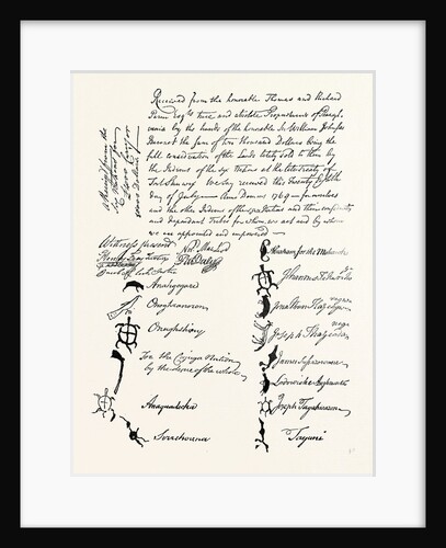 Reduced Facsimile of Treaty with Indian Tribes, 1769 by Anonymous