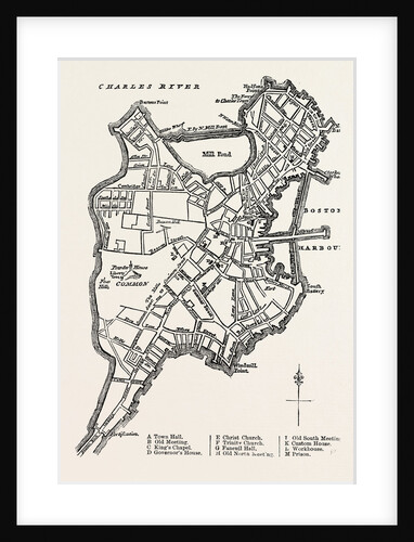 A Plan of Boston by Anonymous