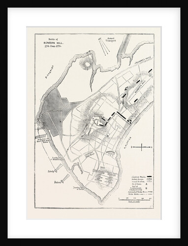 Plan of the Battle of Bunker's Hill by Anonymous