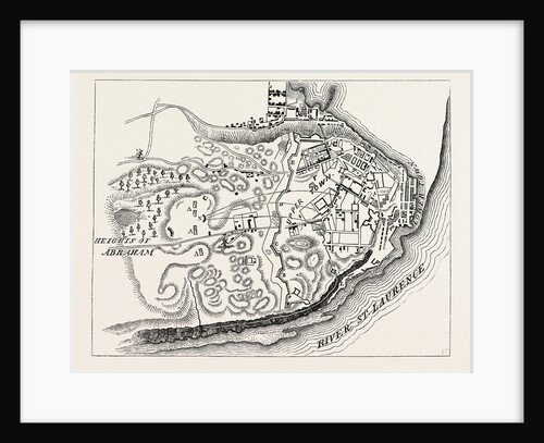 Plan of the Attack on Quebec in 1775, from Thayer's Journal of the Invasion of Canada by Anonymous