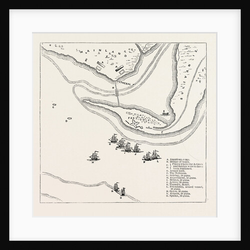 Plan of Attack on Sullivan's Island, from Faden's Atlas by Anonymous