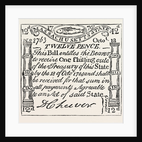 Massachusetts Money, 1776 by Anonymous