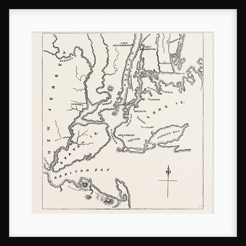 Map of New York and Vicinity, 1776 by Anonymous