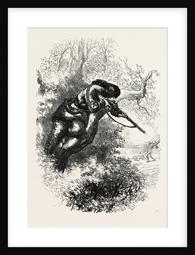American Marksman Up a Tree by Anonymous