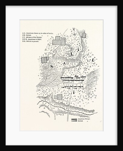 Plan of the Battle of Camden by Anonymous