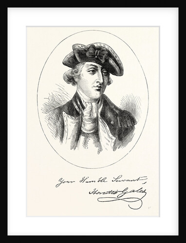 Portrait and Autograph of General Horatio Gates by Anonymous