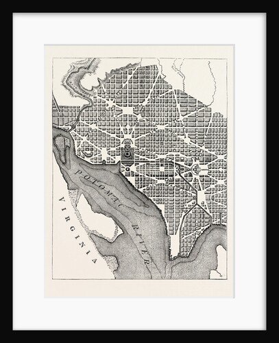 Plan of the City of Washington, As Originally Laid Out by Anonymous