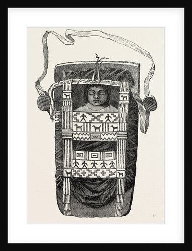 Indian Child in Cradle by Anonymous