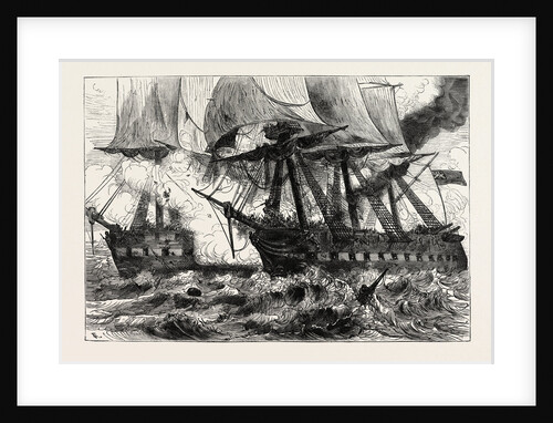 Fight Between the Chesapeake and the Shannon, Off Boston, During the War of 1812 by Anonymous