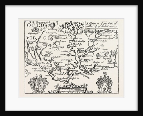 Map of Virginia. (after Smith.) United States of America by Anonymous