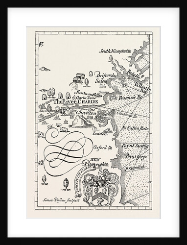 Part of Captain J. Smith's Map of New England by Anonymous