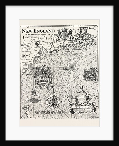 Part of Captain J. Smith's Map of New England by Anonymous