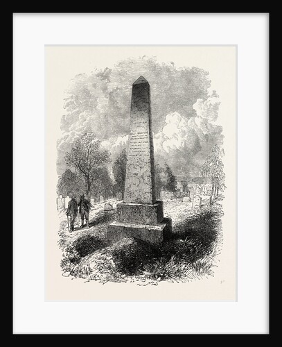 Monument Over Bradford's Grave at New Plymouth by Anonymous