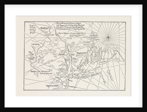 The Earliest Map of the New Netherlands by Anonymous