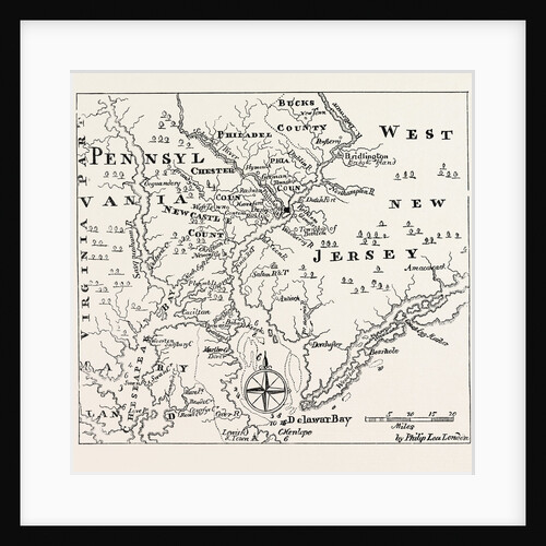 Map of Pennsylvania and West New Jersey by Anonymous