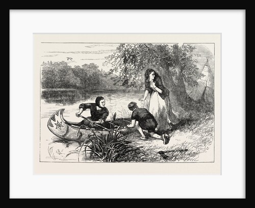 Mrs. Dunstan Escaping Down the Merrimac, Merrimack River by Anonymous